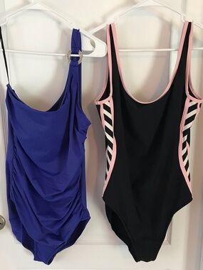 Magicsuit One-Shoulder Cobalt Blue One Piece Swimsuit with Silver Ring